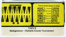 Backgammon / Obstacle Course Tournament